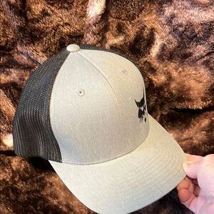 Gray and Black BobCat Trucker Hat